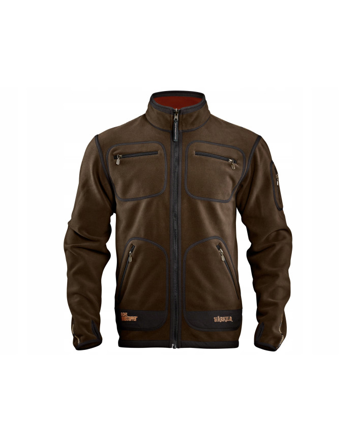 BLUZA POLAROWA HARKILA KAMKO FLEECE BROWN/RED XL