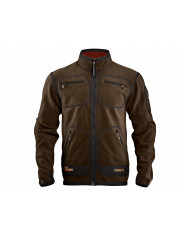 BLUZA POLAROWA HARKILA KAMKO FLEECE BROWN/RED XL