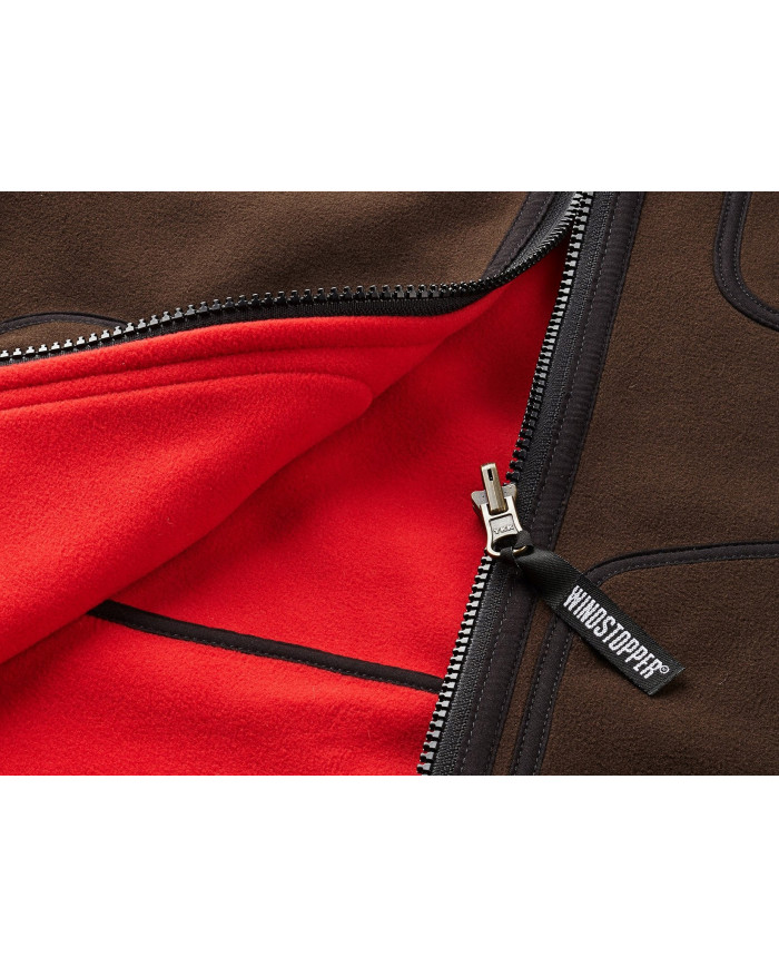 BLUZA POLAROWA HARKILA KAMKO FLEECE BROWN/RED XL