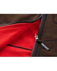 BLUZA POLAROWA HARKILA KAMKO FLEECE BROWN/RED XL