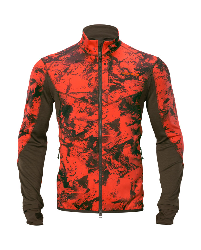 Bluza Harkila Wildboar Pro camo fleece jacket AXIS MSP®Wildboar orange/Shadow brown,XL