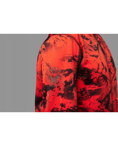 Bluza Harkila Wildboar Pro camo fleece jacket AXIS MSP®Wildboar orange/Shadow brown,XL