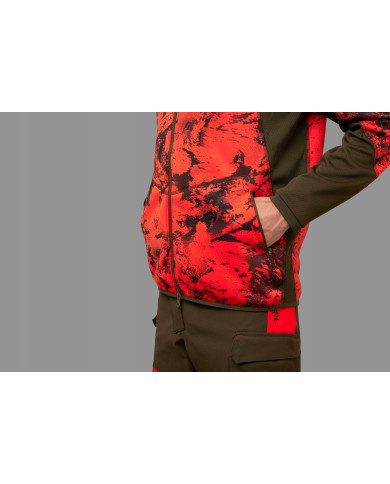 Bluza Harkila Wildboar Pro camo fleece jacket AXIS MSP®Wildboar orange/Shadow brown,XL