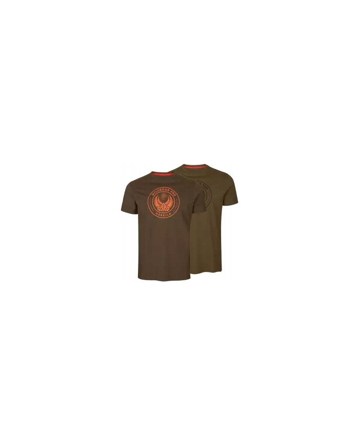 KOSZULKA HARKILA WILDBOAR PRO S/S T-SHIRT 2-PACK - LIMITED EDITION LIGHT WILLOW GREEN/DEMITASSE BROWN L