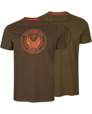KOSZULKA HARKILA WILDBOAR PRO S/S T-SHIRT 2-PACK - LIMITED EDITION LIGHT WILLOW GREEN/DEMITASSE BROWN L
