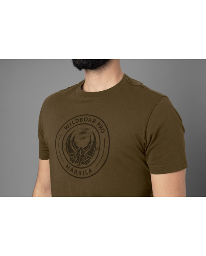 KOSZULKA HARKILA WILDBOAR PRO S/S T-SHIRT 2-PACK - LIMITED EDITION LIGHT WILLOW GREEN/DEMITASSE BROWN L