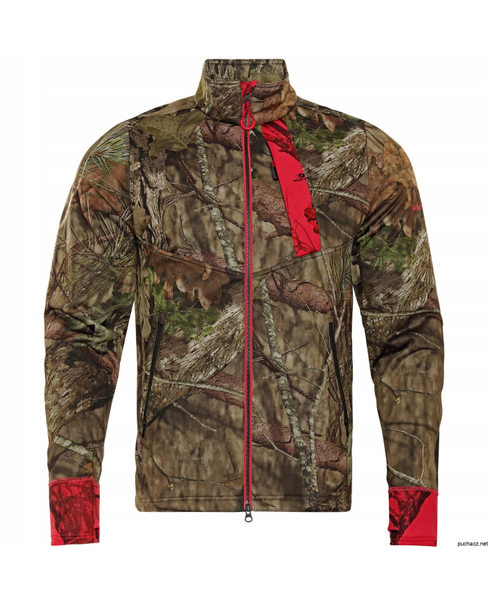 Bluza Harkila Moose Hunter 2.0 fleece jacket MossyOak®Break-Up Country®/MossyOak®Red,L