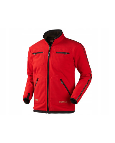 BLUZA POLAROWA HARKILA KAMKO FLEECE BROWN/RED 3XL