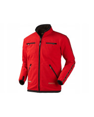 BLUZA POLAROWA HARKILA KAMKO FLEECE BROWN/RED 3XL
