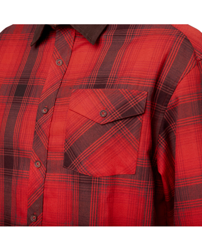 KOSZULA HARKILA Driven Hunt flannel shirt Red/Black check,XXL