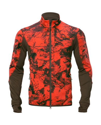 Bluza Harkila Wildboar Pro camo fleece jacket AXIS MSP®Wildboar orange/Shadow brown,L