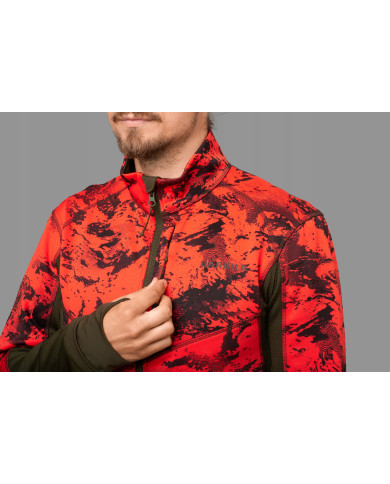 Bluza Harkila Wildboar Pro camo fleece jacket AXIS MSP®Wildboar orange/Shadow brown,L