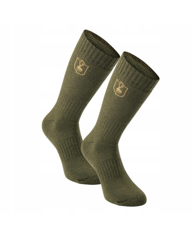 SKARPETKI DEERHUNTER 8423 2-pack Wool Socks - short, 360 Grape Leaf - 44/47