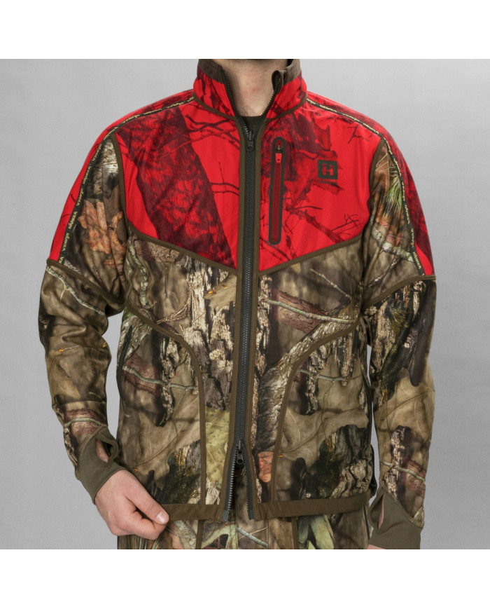 Bluza Harkila Kamko camo reversible WSP fleece jacket Hunting green/mossy oak break-up Country L