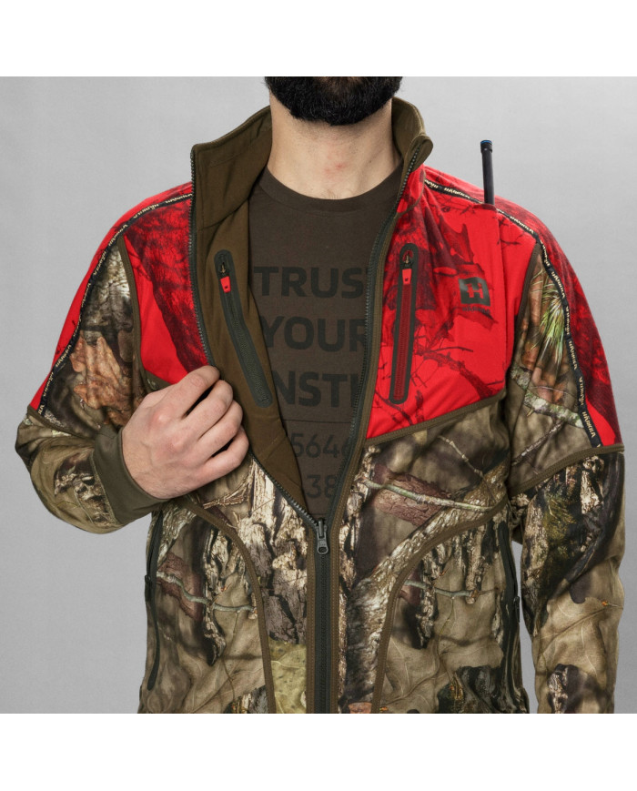Bluza Harkila Kamko camo reversible WSP fleece jacket Hunting green/mossy oak break-up Country L