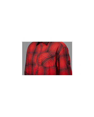 KOSZULA HARKILA Driven Hunt flannel shirt Red/Black check,XL