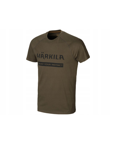 KOSZULKA HARKILA LOGO T-SHIRT 2-PACK WILLOW GREEN/SLATE BROWN M