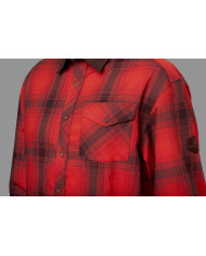 KOSZULA HARKILA Driven Hunt flannel shirt Red/Black check,L