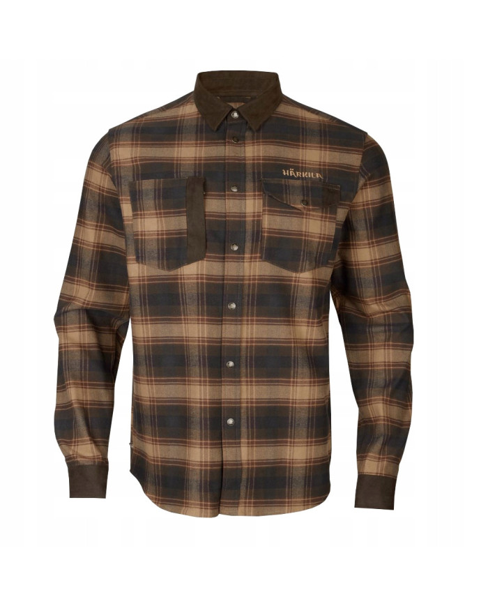 KOSZULA HARKILA AIVAK L/S SHIRT BURGUNDY M