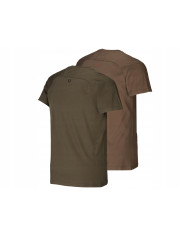 KOSZULKA HARKILA LOGO T-SHIRT 2-PACK WILLOW GREEN/SLATE BROWN XL