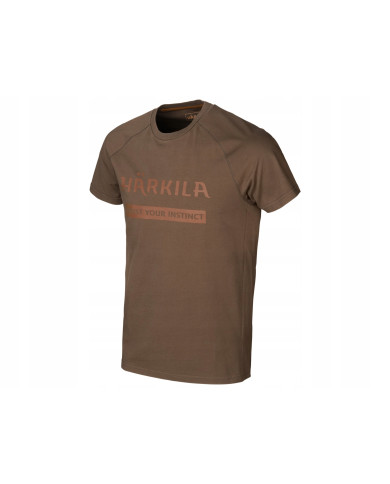 KOSZULKA HARKILA LOGO T-SHIRT 2-PACK WILLOW GREEN/SLATE BROWN XL