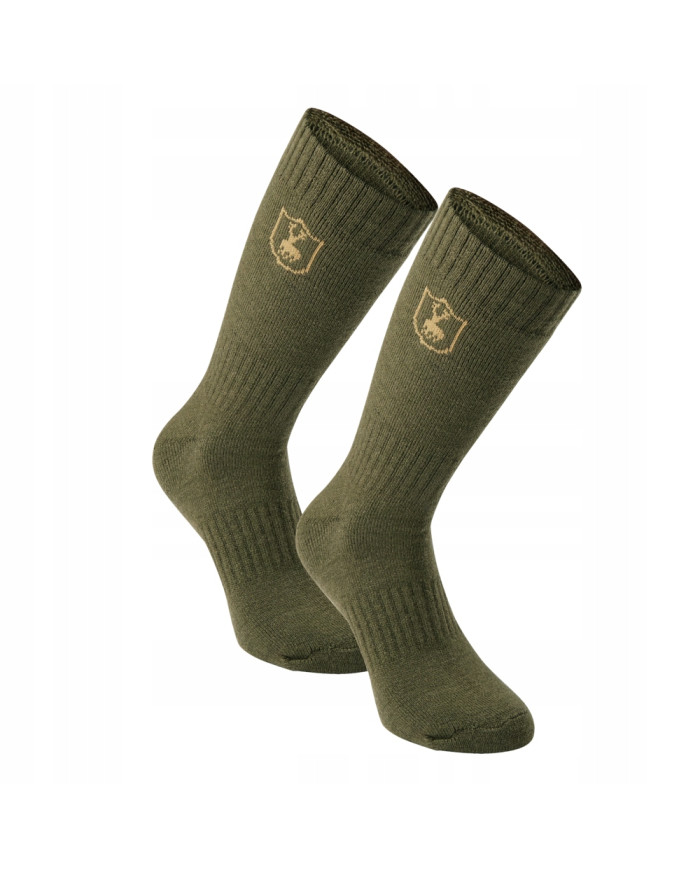 SKARPETKI DEERHUNTER 8423 2-pack Wool Socks - short, 360 Grape Leaf - 36/39