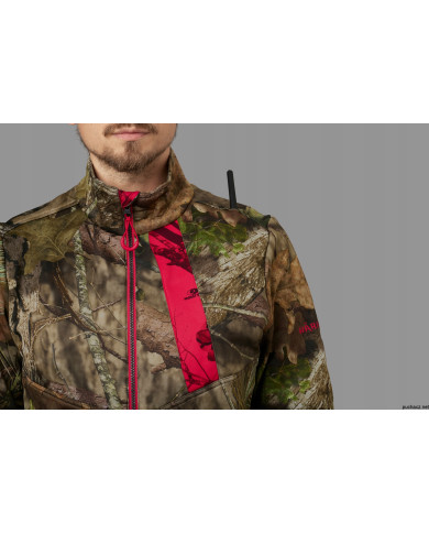 Bluza Harkila Moose Hunter 2.0 fleece jacket MossyOak®Break-Up Country®/MossyOak®Red,M