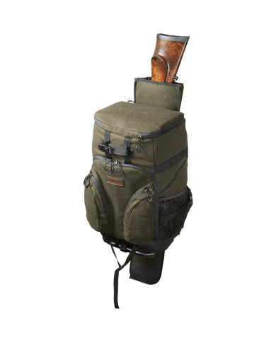 PLECAK HARKILA METSO RUCKSACK CHAIR HUNTING GREEN MELTON WOOL 25L