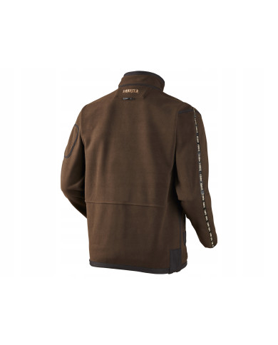 BLUZA POLAROWA HARKILA KAMKO FLEECE BROWN/RED M