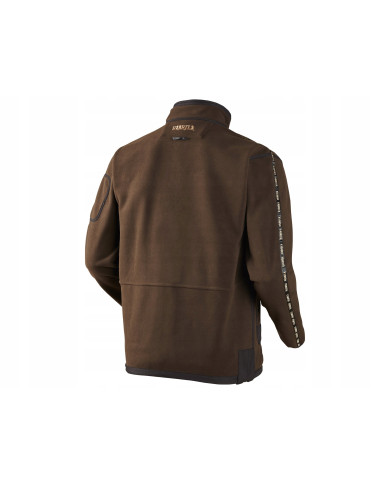 BLUZA POLAROWA HARKILA KAMKO FLEECE BROWN/RED L