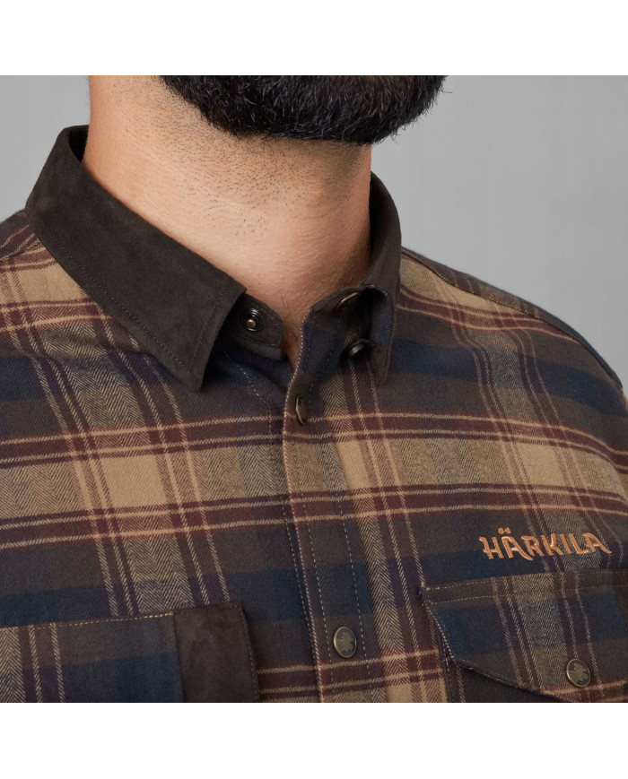 KOSZULA HARKILA AIVAK L/S SHIRT BURGUNDY XL