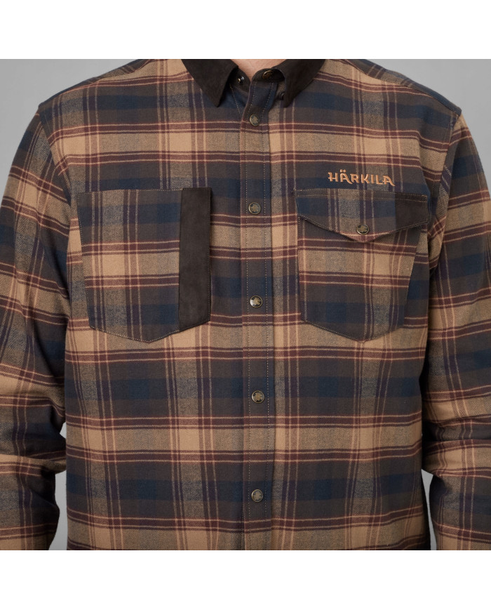 KOSZULA HARKILA AIVAK L/S SHIRT BURGUNDY XL