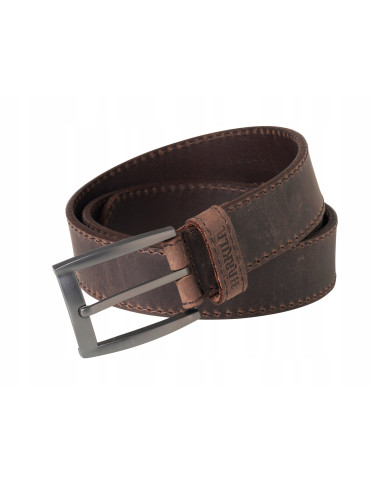 PASEK HARKILA ARVAK LEATHER BELT DEEP BROWN 120