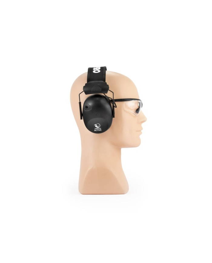 SŁUCHAWKI REAL HUNTER ACTIVE PRO CZARNE+OKULARY