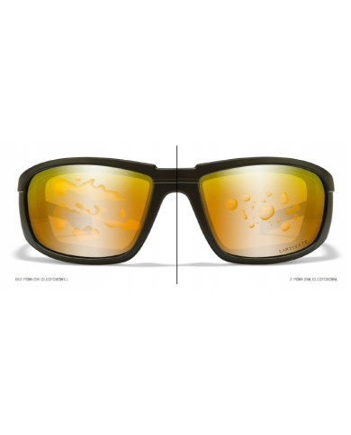 Okulary WX OMEGA Capt Pol Bronze Mirror Matte Black Frame