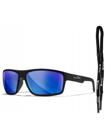 Okulary WX PEAK Captivate Blue Mirror Matte Black Frame 