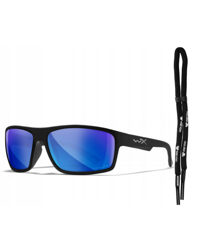 Okulary WX PEAK Captivate Blue Mirror Matte Black Frame 