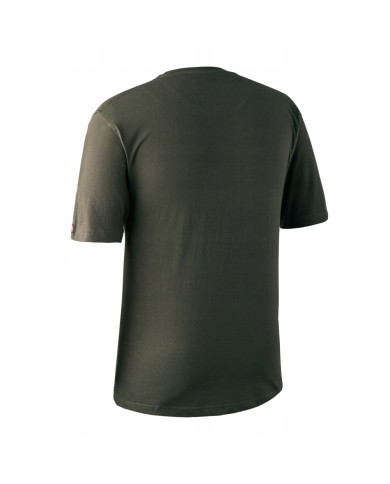 KOSZULKA DEERHUNTER LOGO T-SHIRT S/S BARK GREEN- 4XL
