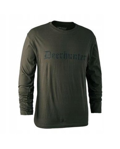 KOSZULKA DEERHUNTER LOGO T-SHIRT L/S BARK GREEN- XL