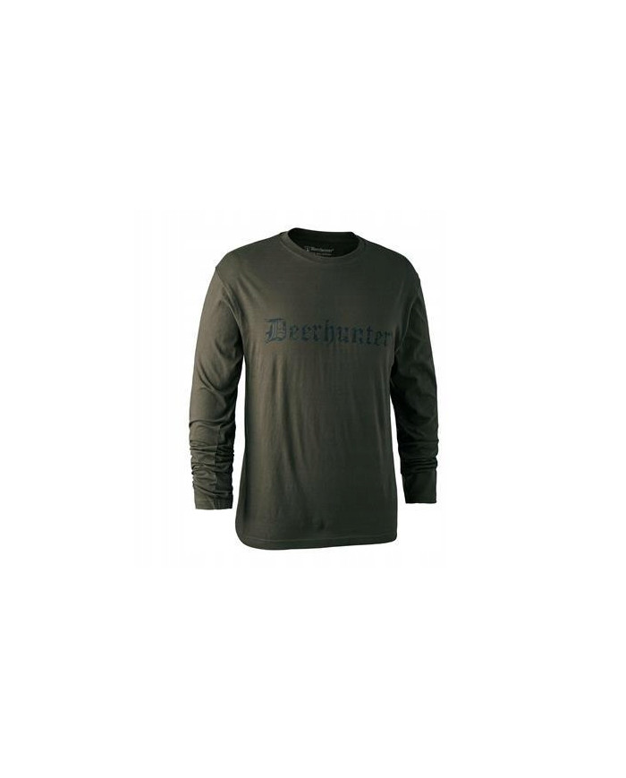 KOSZULKA DEERHUNTER LOGO T-SHIRT L/S BARK GREEN- XL