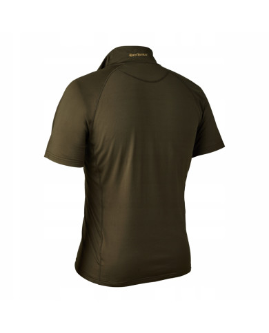 BLUZA DEERHUNTER EXCAPE INSULATED T-SHIRT WITH ZIP-NECK ART GREEN - 2XL